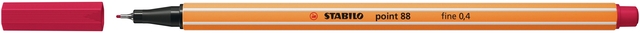 Fineliner STABILO point 88/50 Fin rouge foncé