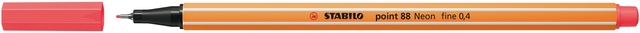 Fineliner STABILO Point 88 /033 Fin rouge fluo