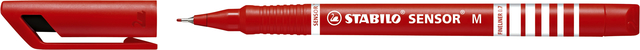 Fineliner STABILO Sensor 187/40 medium rood