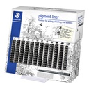 Fineliner Staedtler Pigment 308 display de 120 pièces assorti