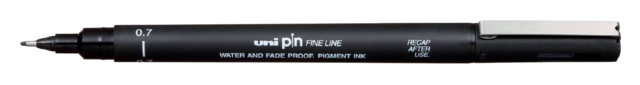 Fineliner Uni-ball Pin 0.7mm zwart