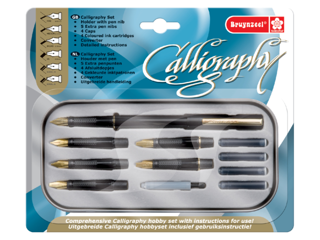 Stylo-Calligraphe Bruynzeel Excellent set 60344014 14 pièces
