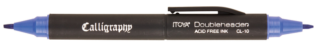 Feutre-calligraphe Itoya CL10 1,5-3mm bleu