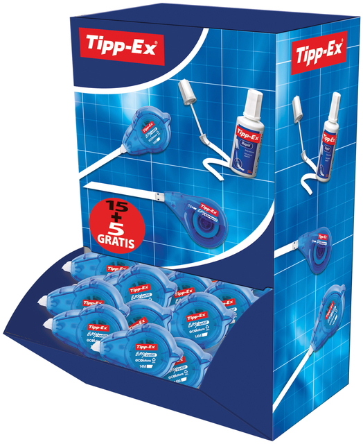 Correctietape Tipp-Ex easy refill ecolutions 5mmx14m 15+5 gratis