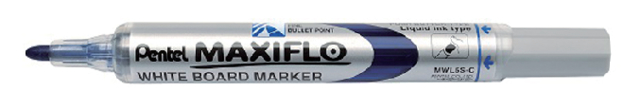 Viltstift Pentel MWL5S Maxiflo whiteboard rond 1mm blauw