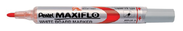 Marqueur tableau blanc Pentel MWL5 Maxiflo ogive 1mm rouge