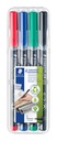 Feutre Staedtler Lumocolor 313 permanent S 4 pièces assorti