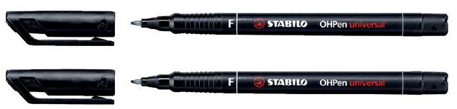 Feutre STABILO OHpen permanent 842/46 ogive Fin noir