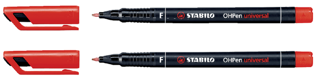 Feutre rétroprojecteur STABILO 842/40 permanent ogive Fin rouge