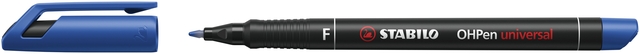 Viltstift STABILO OHpen 842/41 permanent rond fijn blauw