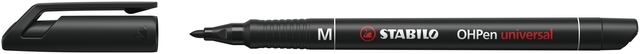 Viltstift STABILO OHpen 843/46 permanent rond medium zwart