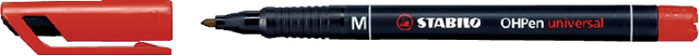 Feutre rétroprojecteur STABILO 843/40 permanent ogive Medium rouge