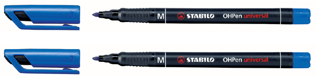 Feutre rétroprojecteur STABILO 843/41 permanent ogive Medium bleu