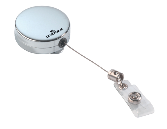 Enrouleur Durable 8225 avec bouton-pression 800mm chrome