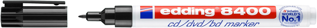 Feutre CD edding 8400 pointe ogive 0,5-1mm noir