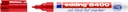 Feutre CD edding 8400 pointe ogive 0,5-1mm rouge