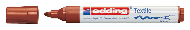Marqueur Textile edding 4500 ogive 2-3mm marron