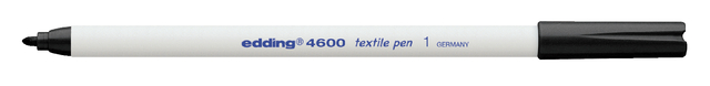 Feutre Textile edding 4600 ogive 1mm noir