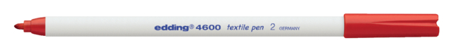 Marqueur Edding 4600 Textile ogive 1mm rouge