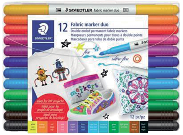 Feutre Staedtler 3190 Textile Duo assorti