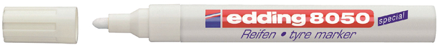 Marqueur Pneu edding 8050 ogive 2-4mm blanc