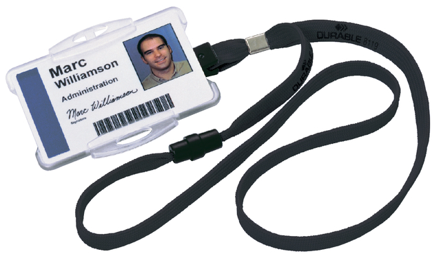 Cordon textile Durable 8119 avec pince noir