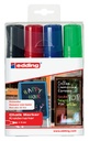 Feutre craie edding 4090 Vitre biseau 4-15mm assorti étui 4 pièces