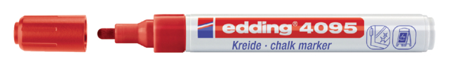 Krijtstift edding 4095 rond 2-3mm rood