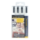 Feutre-craie Securit SMA-510 biseau 2-6mm blanc blister 4 pièces