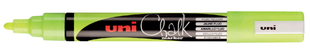 Krijtstift Uni-ball chalk rond 1.8-2.5mm fluor geel