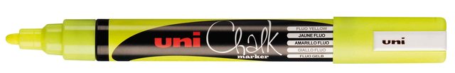 Marqueur craie Uni-Ball ogive 1,8-2,5mm fluo jaune
