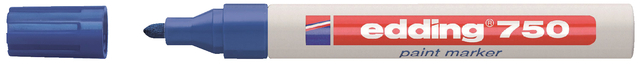 Paintmarker edding 750 op oliebasis 2-4mm blauw