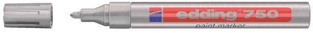 Marqueur peinture edding 750 à base d'huile 2-4mm argent