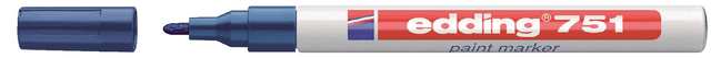 Marqueur peinture edding 751 à base d'huile 1-2mm bleu