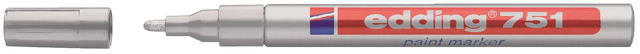 Marqueur peinture edding 751 à base d'huile 1-2mm argent