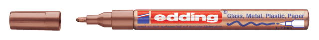 Feutre peinture edding 751 ogive 1-2mm cuivre