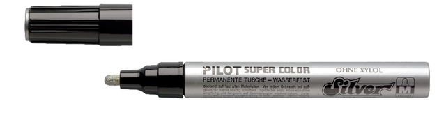 Marqueur PILOT Super Color laqué Medium argent