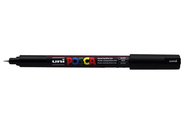 Marqueur peinture Posca PC1MR Extra Fin noir