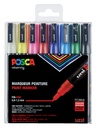 Marqueur peinture Posca PC3M Fin assorti set 8 pièces