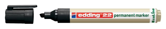 Marqueur edding 22 EcoLine biseau 1-5mm noir