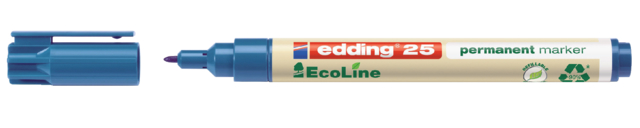 Viltstift edding 25 Ecoline rond 1mm blauw