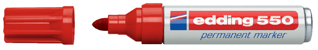 Marqueur edding 550 ogive 3-4mm rouge