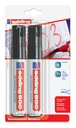 Marqueur edding 800 biseau 4-12mm noir blister 2 pièces