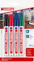 Viltstift edding 3300 schuin 1-5mm assorti blister à 4 stuks