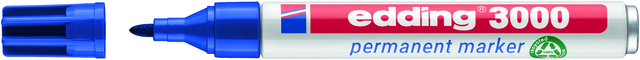 Marqueur edding 3000 ogive 1,5-3mm bleu
