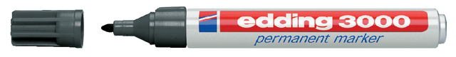 Marqueur edding 3000 ogive 1,5-3mm gris