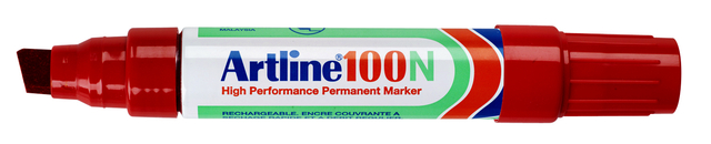 Marqueur Artline 100 biseauté 7,5-12mm rouge