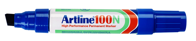 Marqueur Artline 100 Pointe biseautée 7,5-12mm bleu
