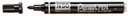 Viltstift Pentel N50 rond 1.5-3mm zwart