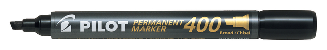 Permanent marker PILOT 400 schuin breed zwart